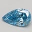 0.60 Ct. Fancy Vivid Blue Pear Lab Grown Diamond