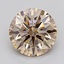 3.04 Ct. Light  Brown Round Lab Grown Diamond