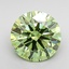2.04 Ct. Fancy Vivid Green Round Lab Grown Diamond