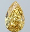 2.76 Ct. Fancy Vivid  Yellow Pear Lab Grown Diamond