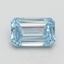 1.01 Ct. Fancy Intense Blue Emerald Lab Grown Diamond
