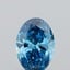 1.11 Ct. Fancy Vivid  Blue Oval Lab Grown Diamond