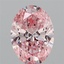 3.52 Ct. Fancy Intense Pink Oval Lab Grown Diamond