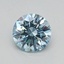 0.45 Ct. Fancy Vivid Blue Round Lab Grown Diamond