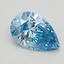 1.09 Ct. Fancy Vivid Blue Pear Lab Grown Diamond