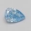 1.09 Ct. Fancy Vivid Blue Pear Lab Grown Diamond