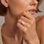 18K Yellow Gold Camellia Milgrain Diamond Ring, smalladditional view 1