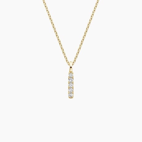 Vertical Pavé Bar Diamond Pendant