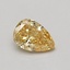 0.52 Ct. Fancy Intense Yellow Pear Lab Grown Diamond