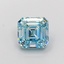 1.78 Ct. Fancy Vivid Blue Asscher Lab Grown Diamond