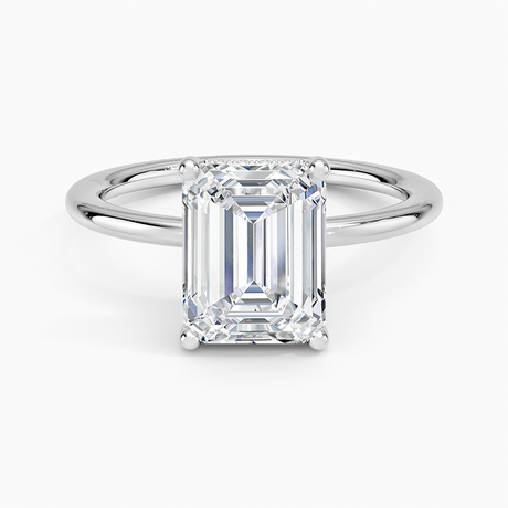 Platinum Gwen Perfect Fit Hidden Halo Diamond Ring