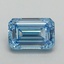 1.71 Ct. Fancy Vivid Blue Emerald Lab Grown Diamond