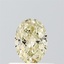 0.52 Ct. Fancy Light Yellow Oval Lab Grown Diamond