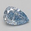 1.34 Ct. Fancy Vivid Blue Pear Lab Grown Diamond