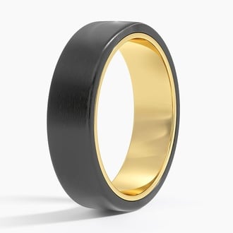 Arlo Black 6mm Wedding Ring