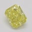 0.51 Ct. Fancy Vivid Yellow Radiant Diamond