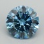 5.03 Ct. Fancy Vivid Blue Round Lab Grown Diamond