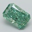 1.65 Ct. Fancy Vivid Green Radiant Lab Grown Diamond
