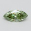 1.04 Ct. Fancy Vivid Green Marquise Lab Grown Diamond