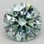 2.36 Ct. Fancy Intense Green Round Lab Grown Diamond