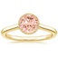 18K Yellow Gold Margot Bezel Ring, smalltop view