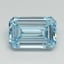 1.53 Ct. Fancy Vivid Blue Emerald Lab Grown Diamond