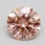 2.55 Ct. Fancy Intense Pink Round Lab Grown Diamond