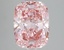 3.59 Ct. Fancy Vivid Pink Cushion Lab Grown Diamond