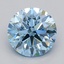 1.08 Ct. Fancy Vivid  Blue Round Lab Grown Diamond
