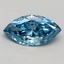 1.00 Ct. Fancy Vivid Blue Marquise Lab Grown Diamond