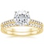 18KY Moissanite Sonora Diamond Bridal Set (1/4 ct. tw.), smalltop view