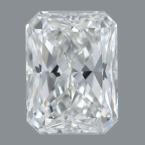 Radiant diamond — real photo