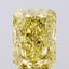 4.77 Ct. Fancy Vivid  Yellow Radiant Lab Grown Diamond