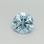 0.34 Ct. Fancy Vivid Blue Round Lab Grown Diamond