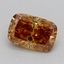 1.02 Ct. Fancy Yellowish Brown Cushion Lab Grown Diamond