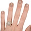 The Candiss Ring, smallzoomed in top view on a hand