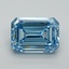 10.39 Ct. Fancy Vivid Blue Emerald Lab Grown Diamond