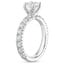 18K White Gold Ellora Three-Quarter Coverage Diamond Ring, smallside view