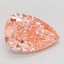 6.08 Ct. Fancy Vivid Pink Pear Lab Grown Diamond