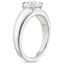 18K White Gold Adrian Solitaire Ring, smallside view