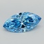 3.58 Ct. Fancy Vivid  Blue Marquise Lab Grown Diamond