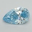 5.01 Ct. Fancy Vivid Blue Pear Lab Grown Diamond
