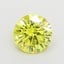 1.06 Ct. Fancy Vivid Yellow Round Lab Grown Diamond