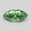 0.80 Ct. Fancy Vivid Green Marquise Lab Grown Diamond