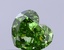 0.42 Ct. Fancy Vivid  Green Heart Lab Grown Diamond