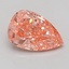 5.07 Ct. Fancy Vivid Pink Pear Lab Grown Diamond