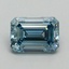 1.02 Ct. Fancy Vivid Blue Emerald Lab Grown Diamond