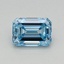 0.48 Ct. Fancy Intense Blue Emerald Lab Grown Diamond