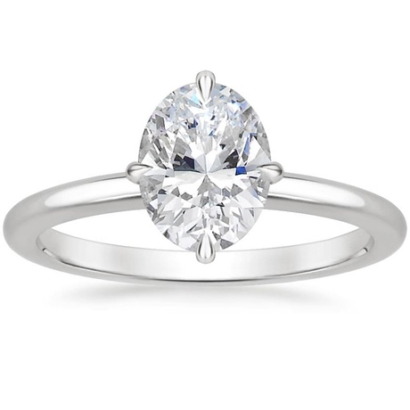 18K White Gold North Star Solitaire Ring