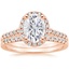 14KR Moissanite Odessa Diamond Ring (1/5 ct. tw.) with Sonora Diamond Ring (1/8 ct. tw.), smalltop view